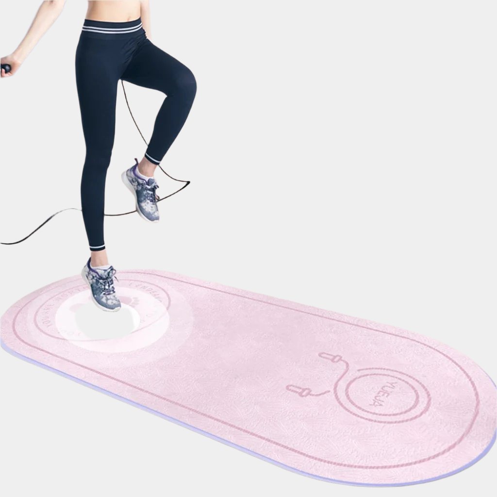 Yoga Fitness Mat with Elasticity Rope