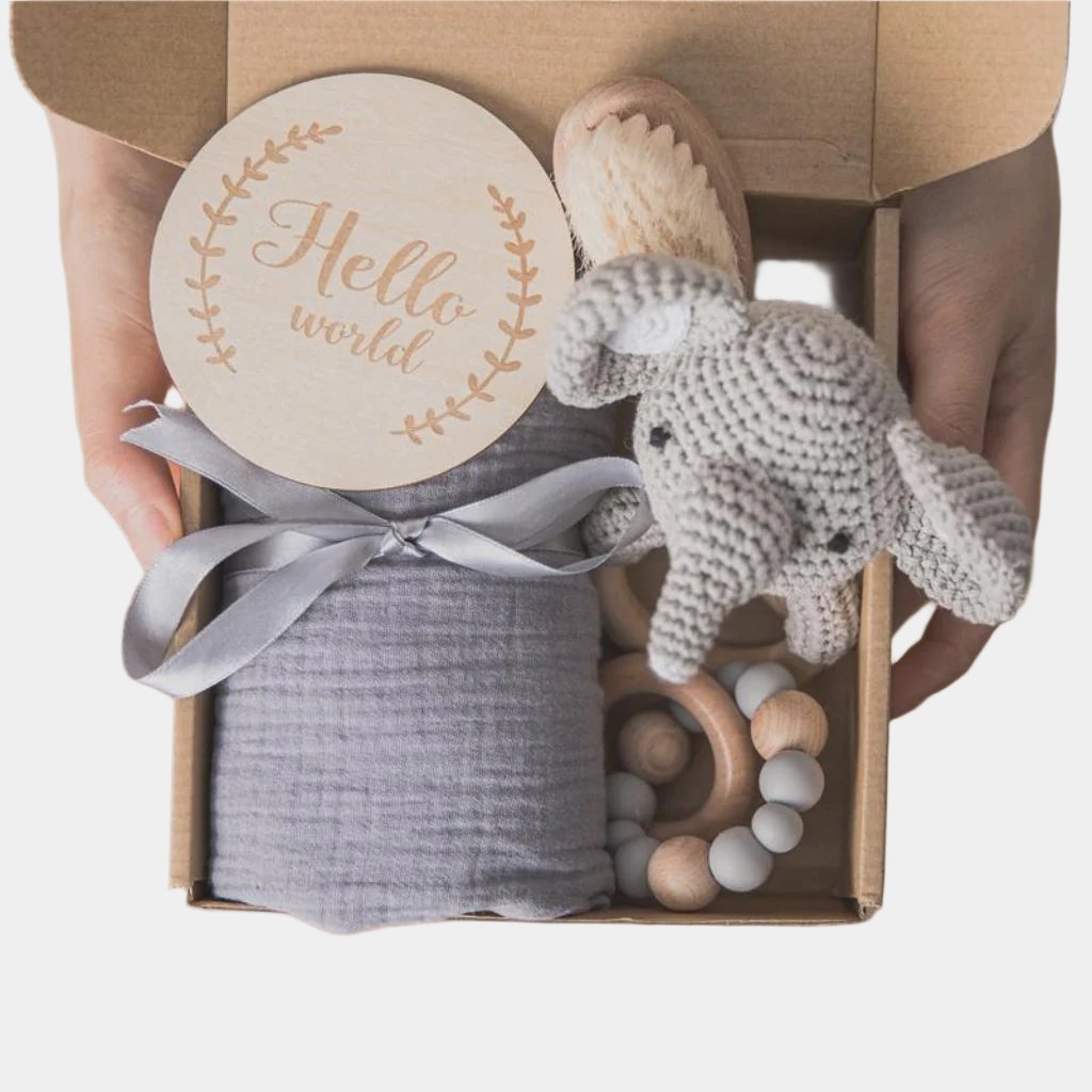 Baby Shower Gift Box Set Bath Towel Toys