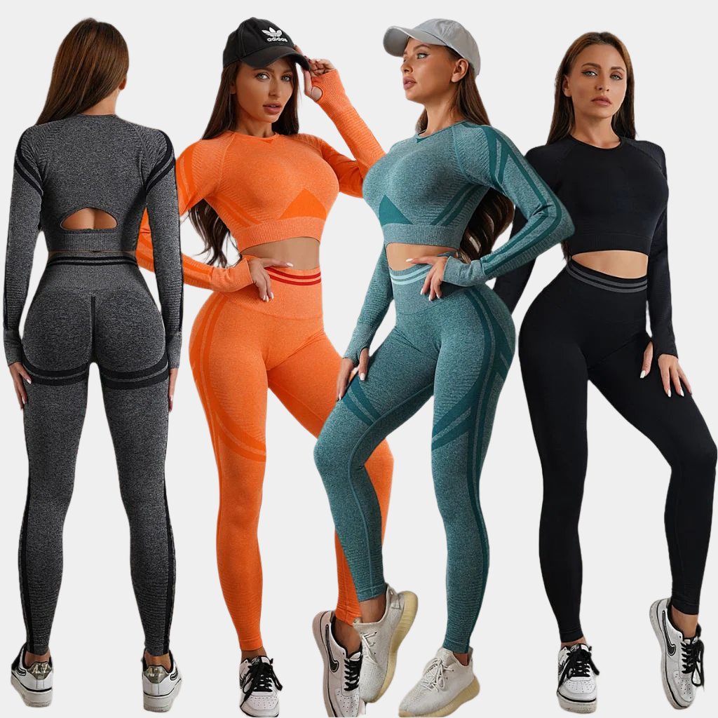 Seamless Gym Fitness Yoga Set – Butt Lifting, Slim Fit Sportswear