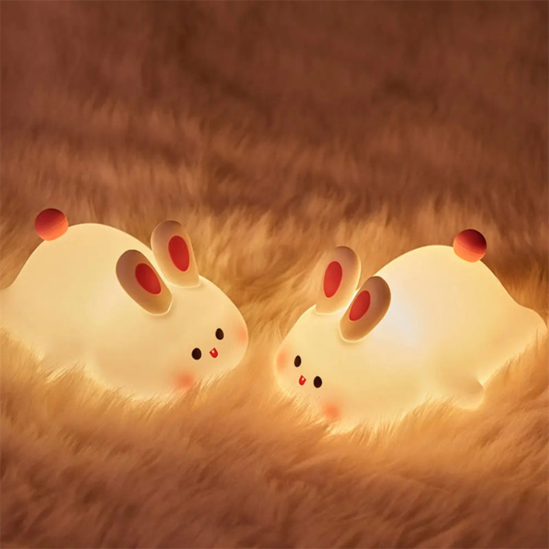 Cute Bunny LED Touch Sensor Rabbit Night Light