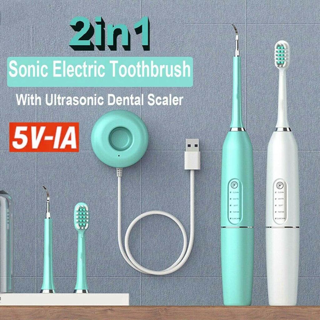 Ultrasonic Teeth Cleaner – USB Tartar & Plaque Remover