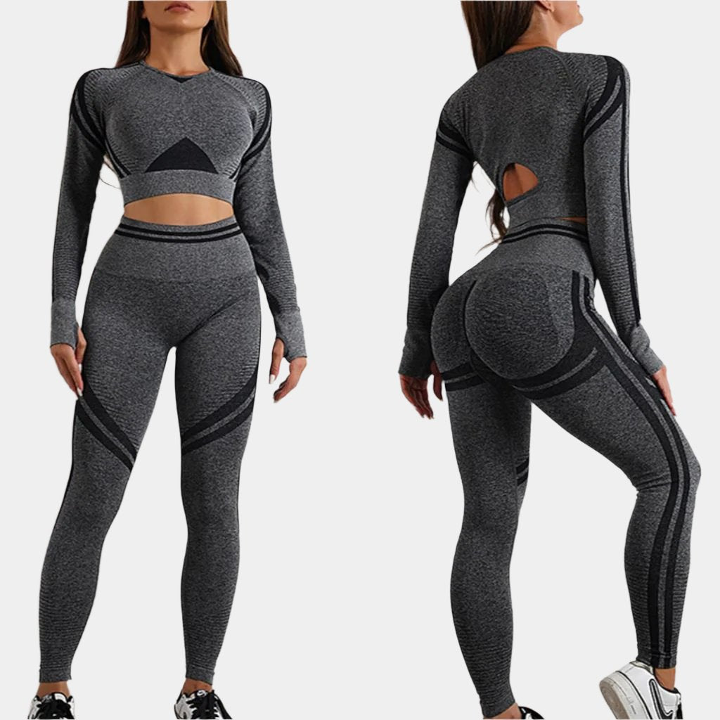 Seamless Gym Fitness Yoga Set – Butt Lifting, Slim Fit Sportswear