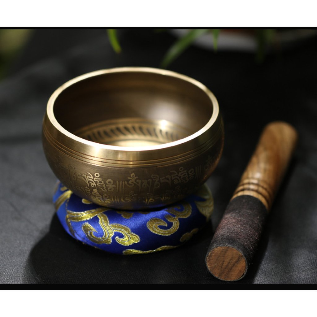 Handmade Tibetan Singing Bowl Set – Yoga, Chakra Healing, Meditation