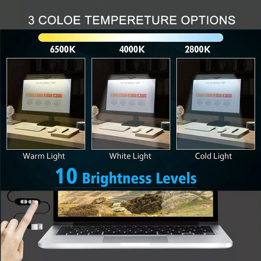 LED Monitor Light Bar – USB, Eye-Caring Technology & Adjustable Brightness