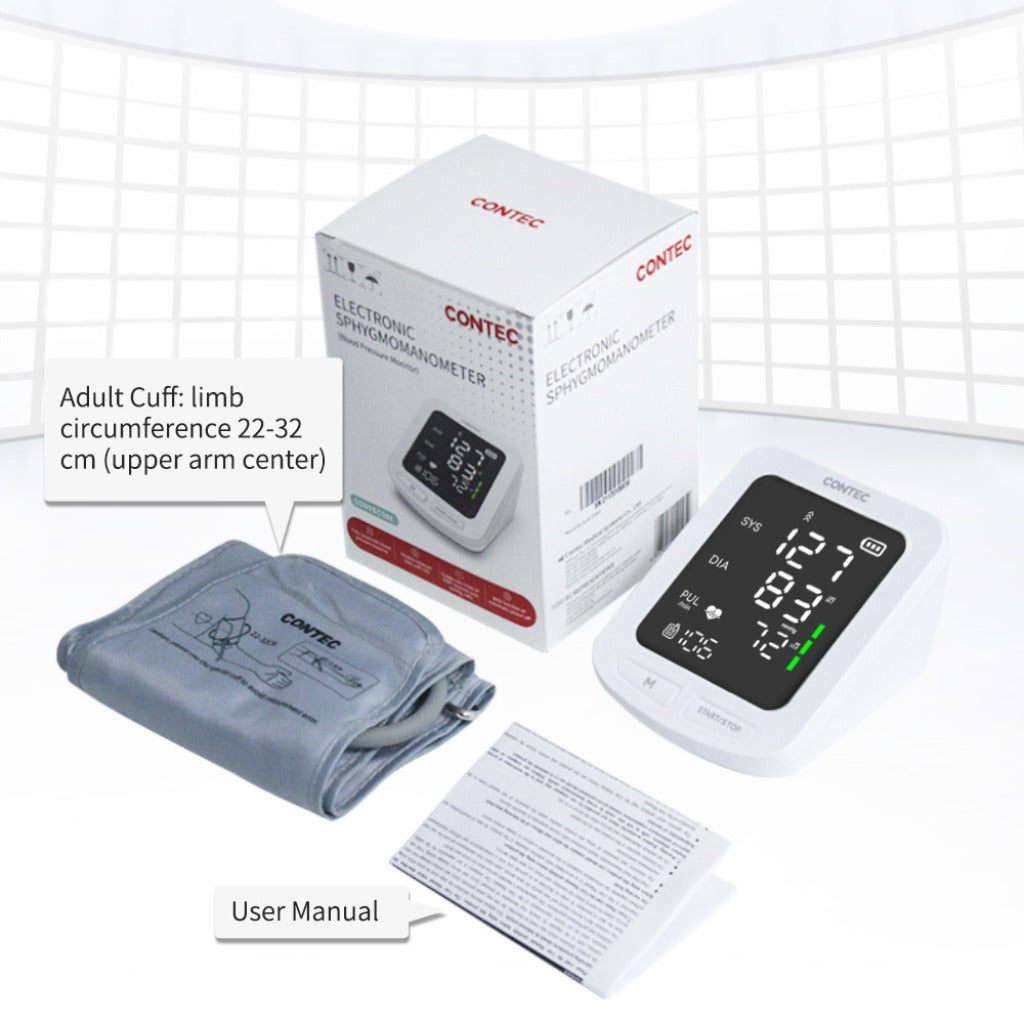 Blood Pressure Monitor – Adult BP Cuff with NIBP Records