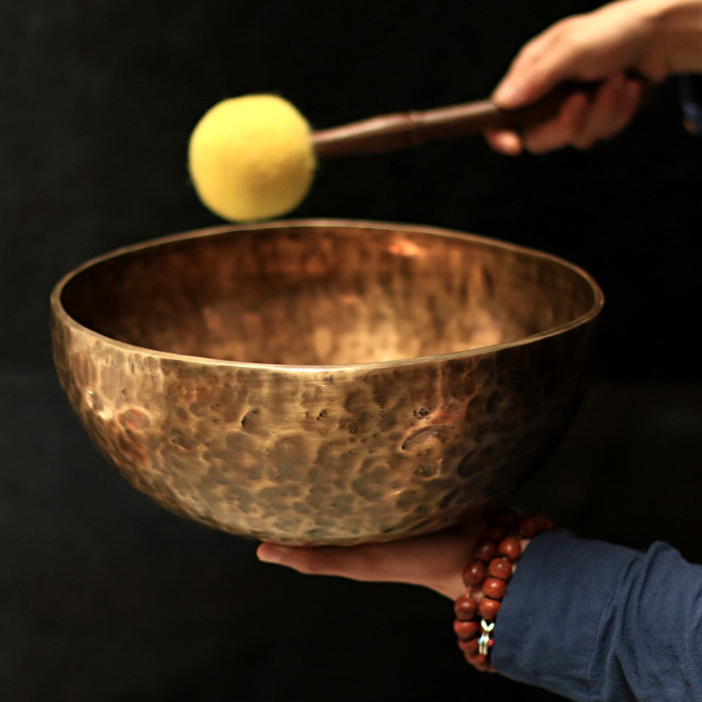 Handmade in Nepal Tibetan Singing Bowl – Meditation & Chakra Healing, 10-26cm