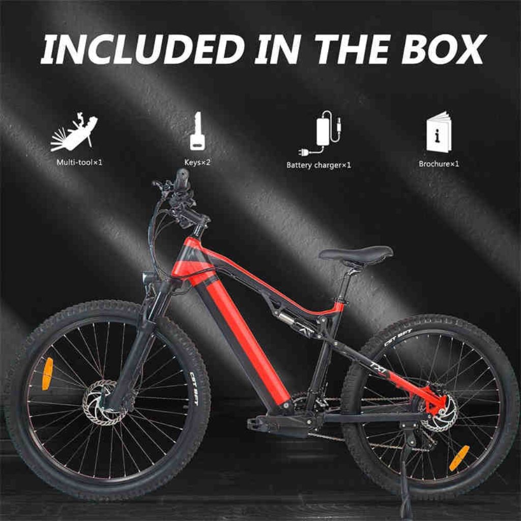 Ebike Electric Mountain Bike – 27.5" 48V, 500W Motor, Shimano 27-Speed