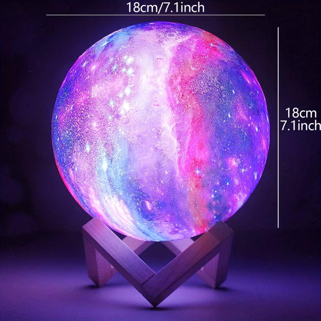 3D Galaxy Lamp Moonlight | Night Lunar Light