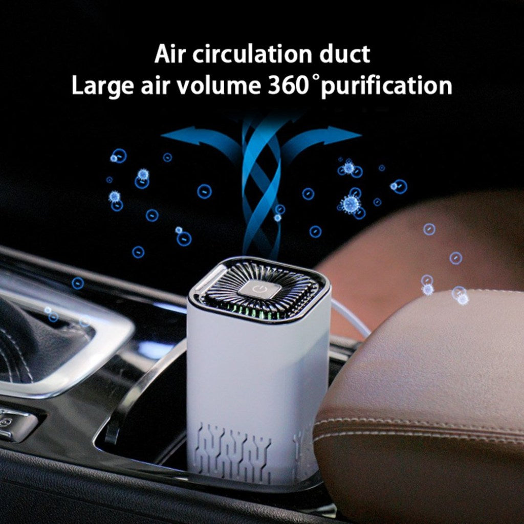 Portable Air Purifier Negative Ion Generator for Car & Home