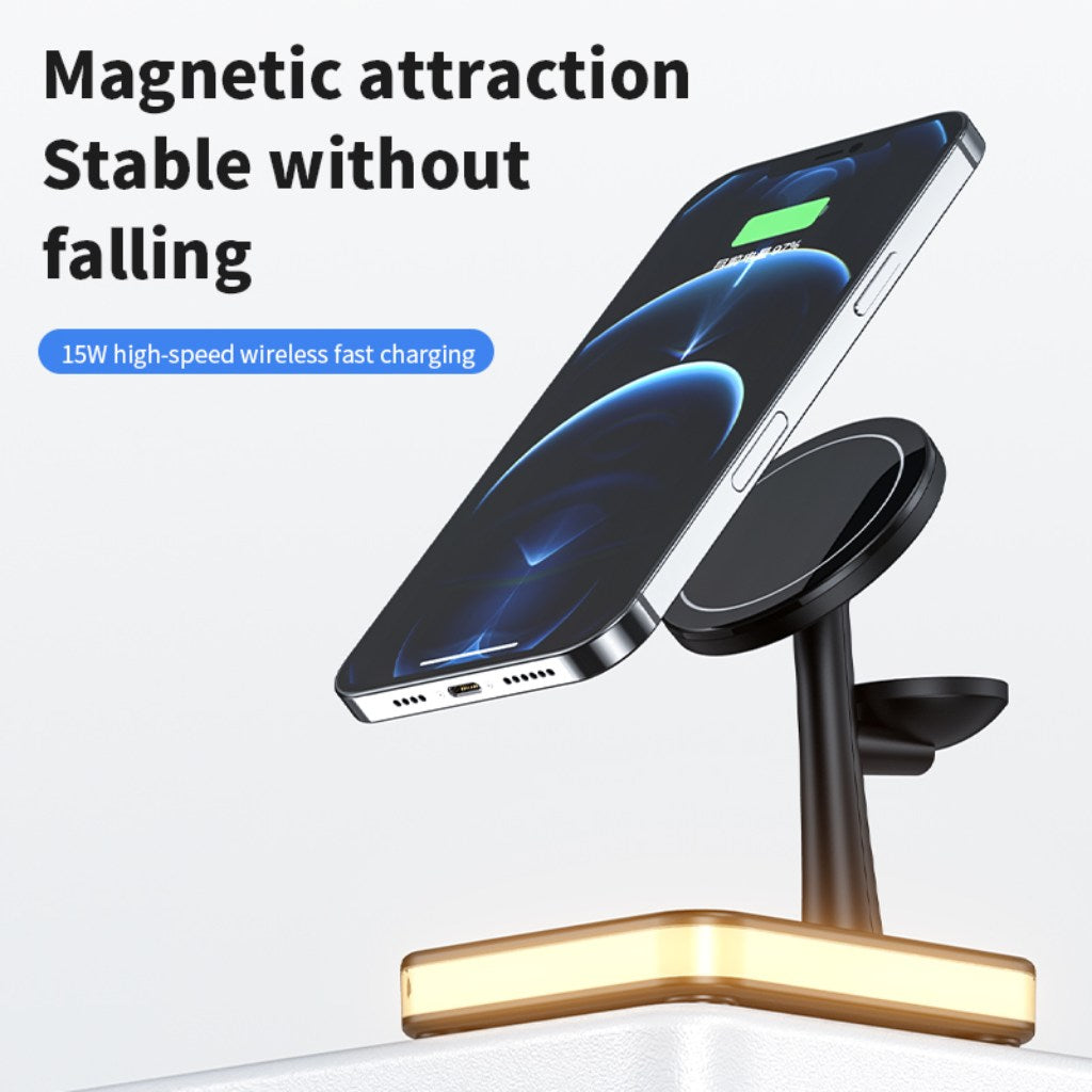 Magnetic Wireless Fast Charging Dock Station for Multiple Devices