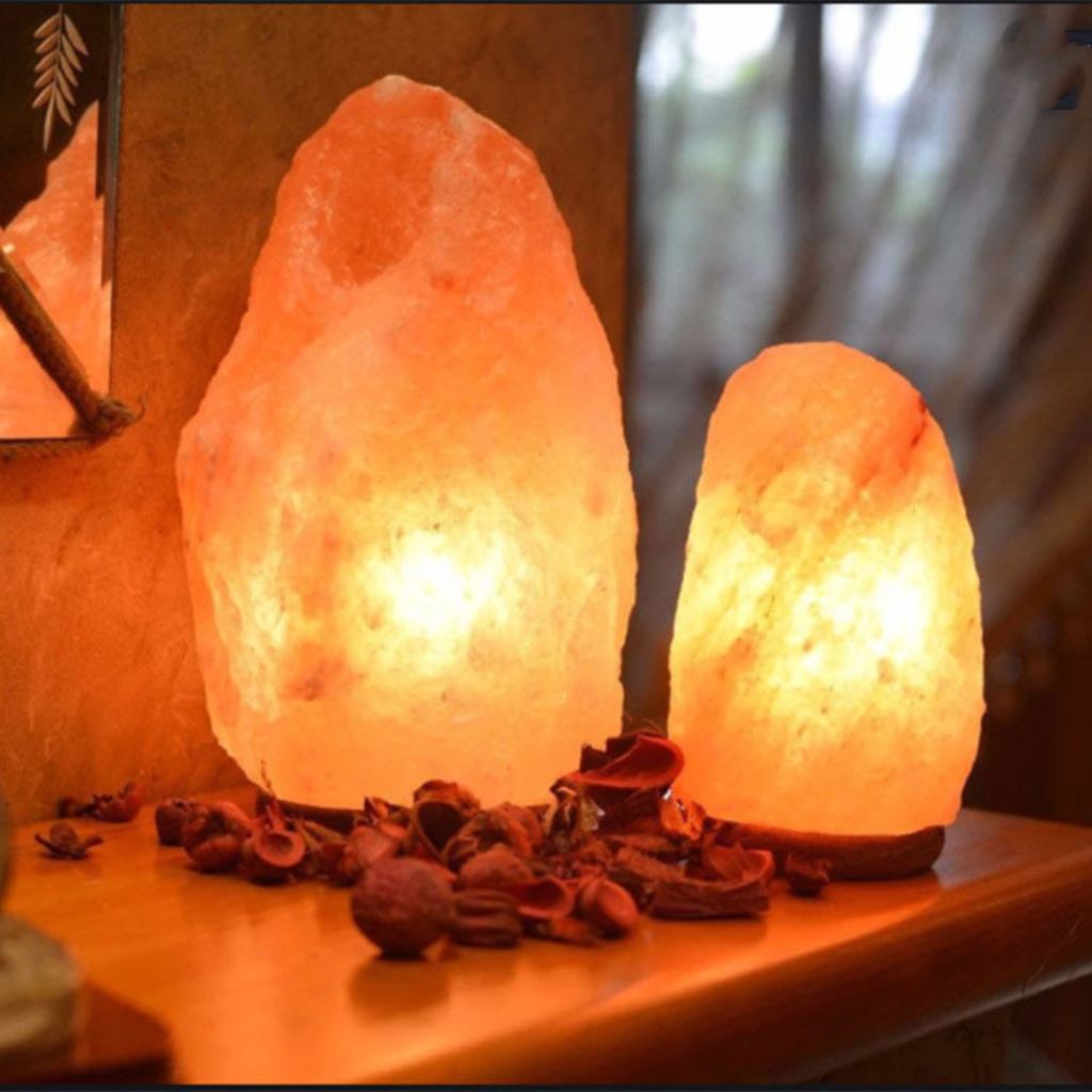 Himalayan Crystal Salt Lamp – Natural Rock Decorative Light