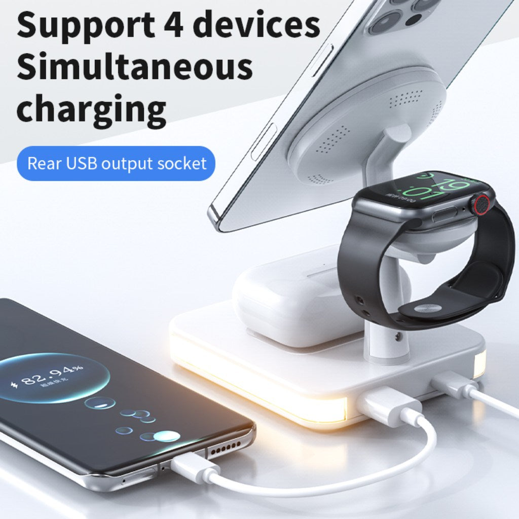 Magnetic Wireless Fast Charging Dock Station for Multiple Devices