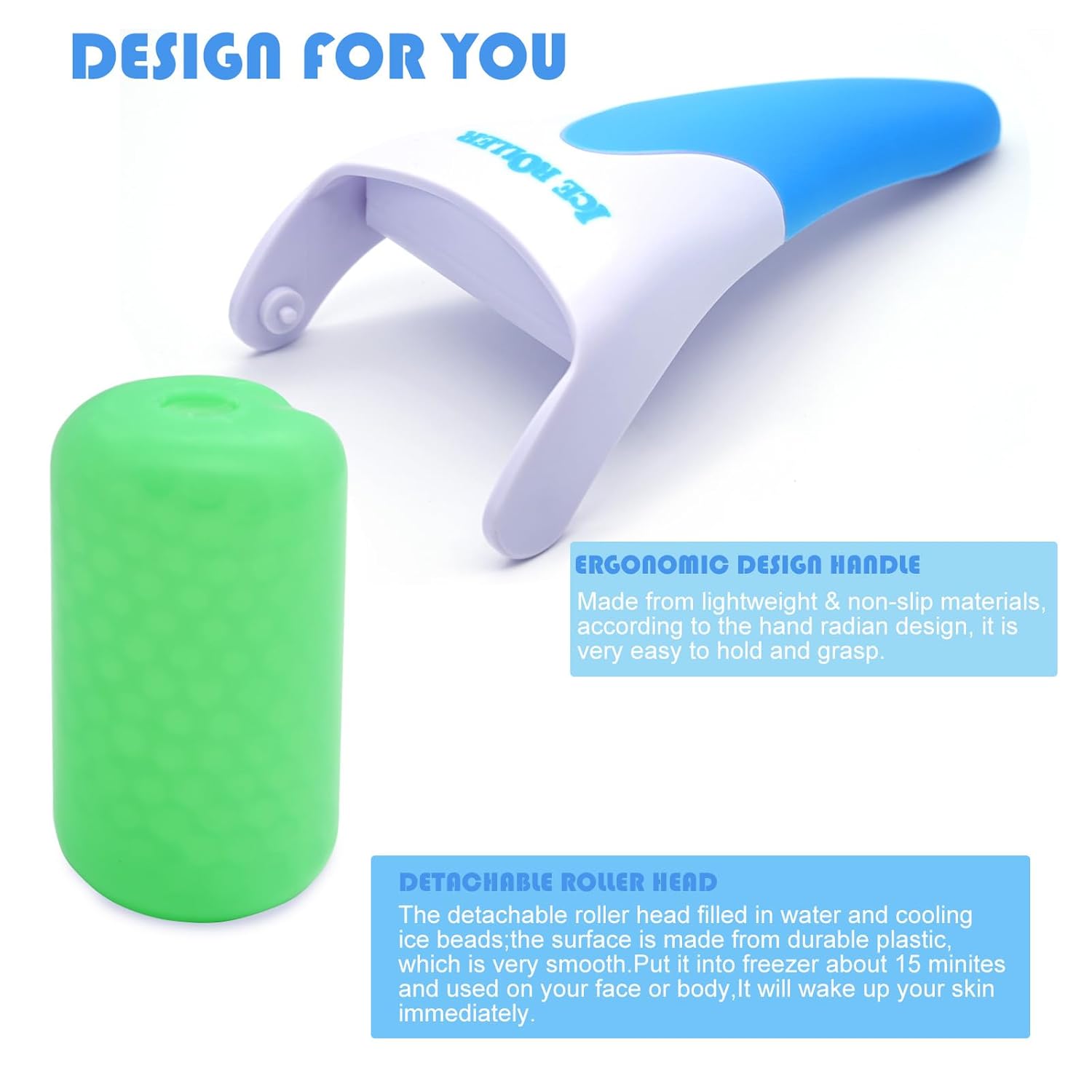 Cooling Beauty Ice Roller – Face & Eye Puffiness Relief & Skincare