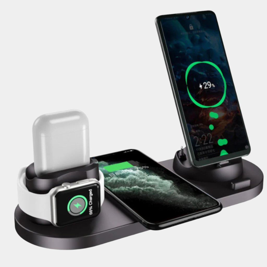 Wireless 6-in-1 Fast Charging Dock Station