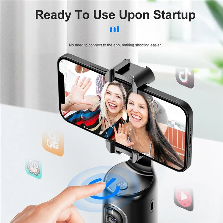 360° AI Face Tracking Gimbal – Smart Auto Phone Holder