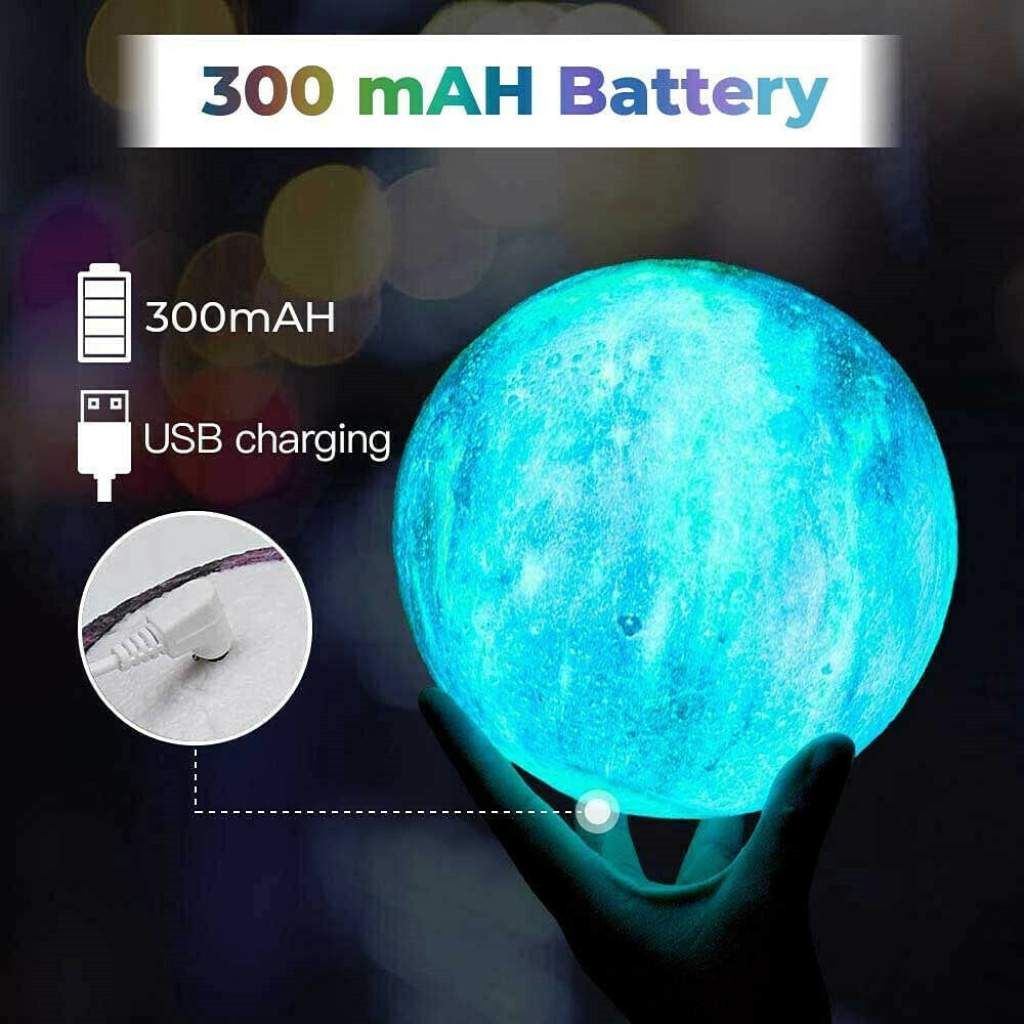 3D Galaxy Lamp Moonlight | Night Lunar Light