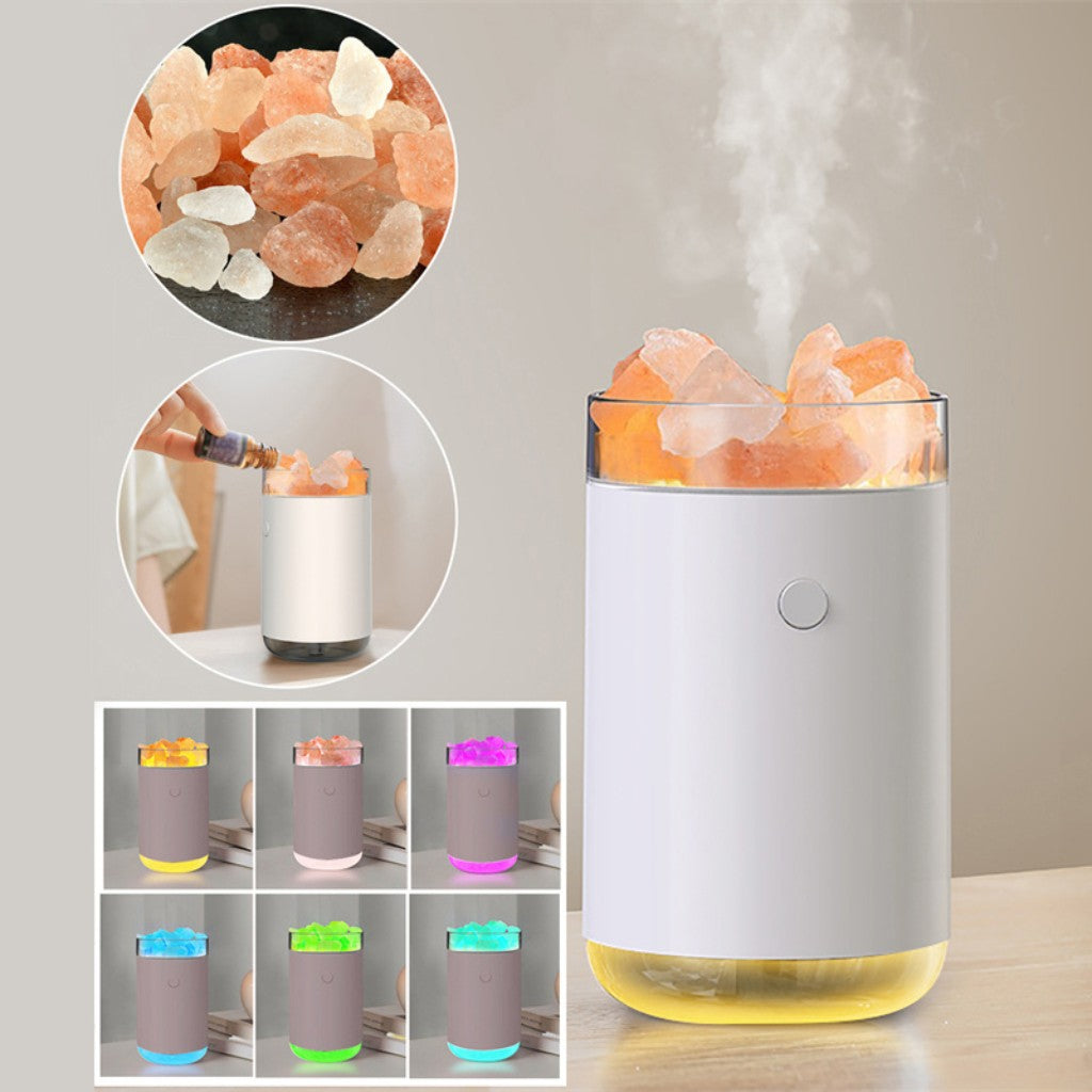 Aromatherapy Crystal Salt Humidifier – Essential Oil Diffuser