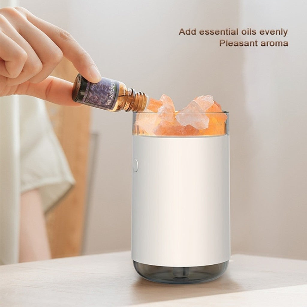 Aromatherapy Crystal Salt Humidifier – Essential Oil Diffuser