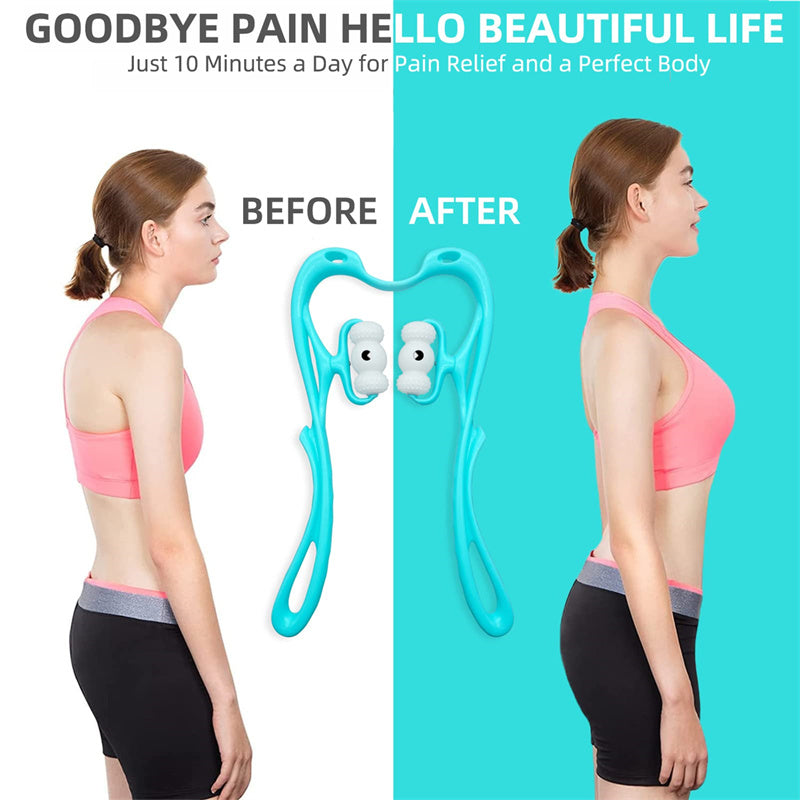 Neck Massager for Pain Relief – Deep Tissue Handheld Tool