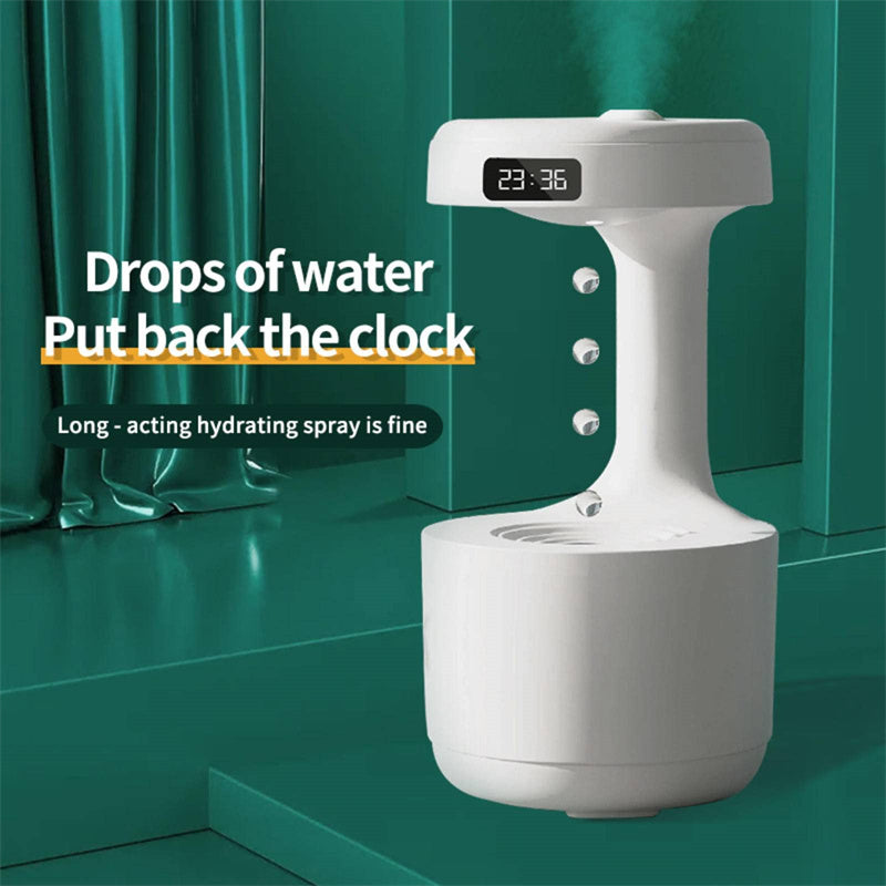 Anti-Gravity Humidifier with Clock – Large Capacity Aroma Diffuser